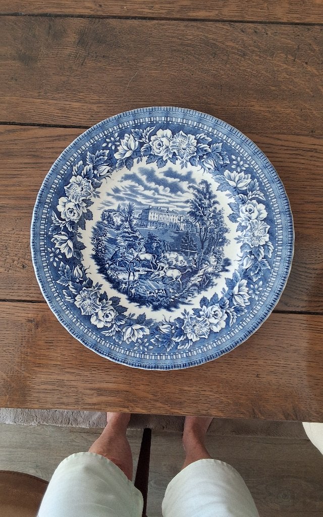 Delfs blauw wandbord., Antiek en Kunst, Ophalen of Verzenden