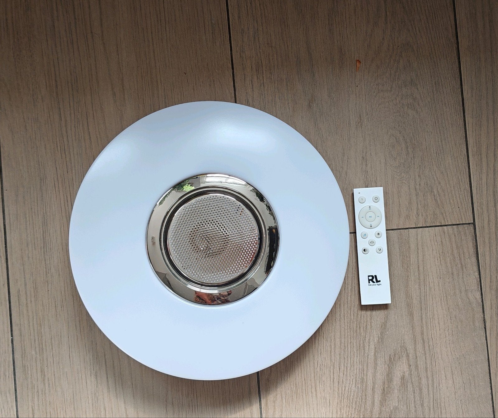 Moderne Ronde LED Plafondlamp met Bluetooth Speaker & RGB, Overige merken, Kunststof, Meerkleurig, Overige fittingen