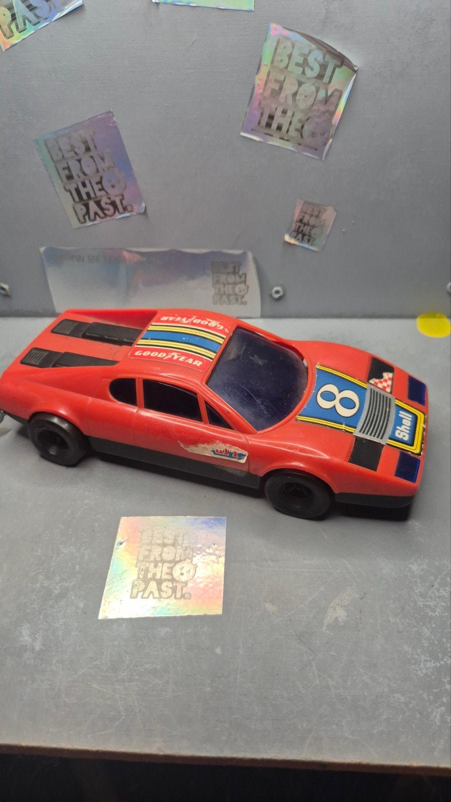 Vintage Speelgoed Auto Rood - Shell #8, Kinderen en Baby's, Speelgoed | Speelgoedvoertuigen, Ophalen of Verzenden, Gebruikt