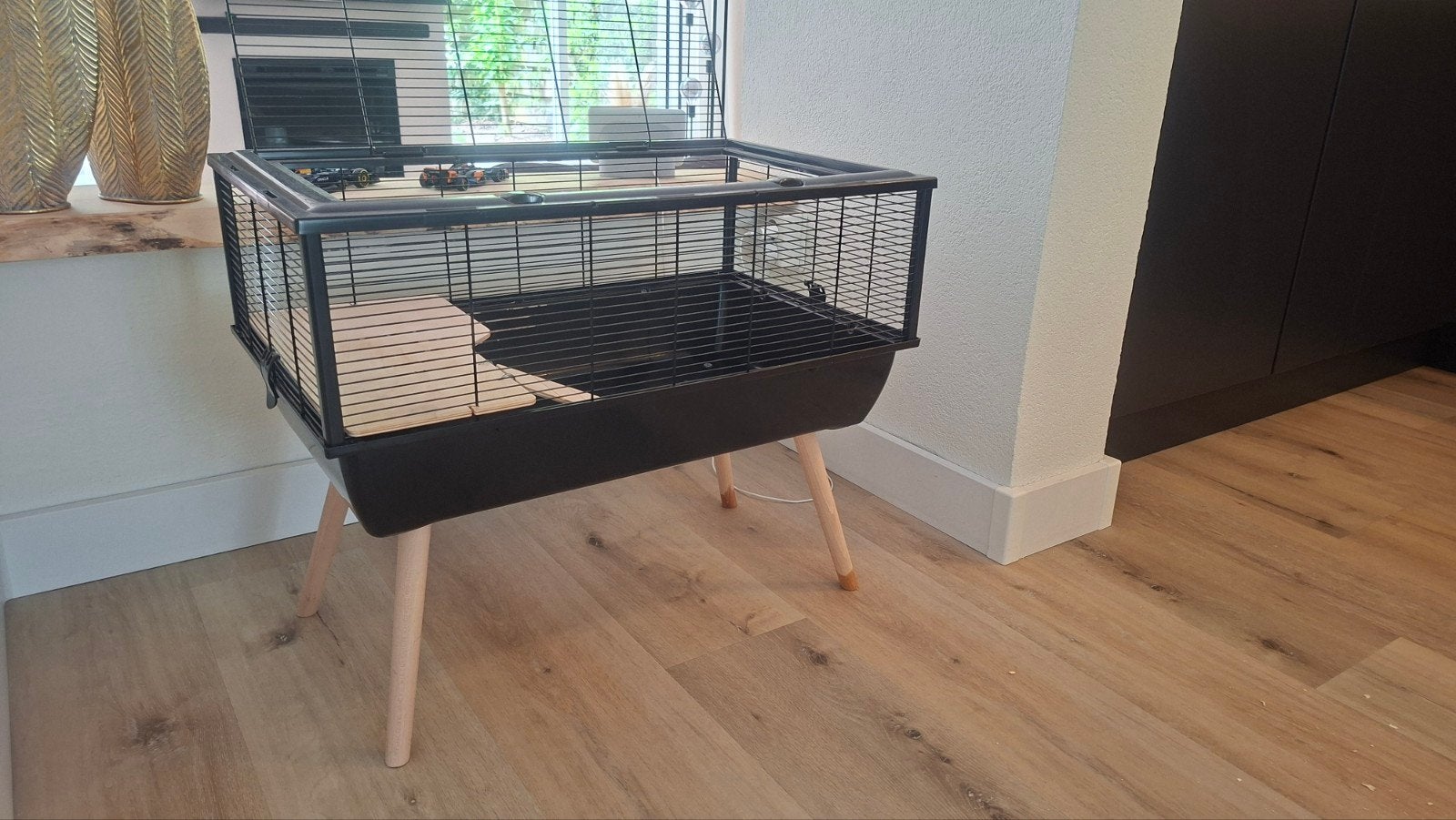 Leuk hamster/cavia hok op poten, Ophalen, 60 tot 90 cm, Zo goed als nieuw, Hok
