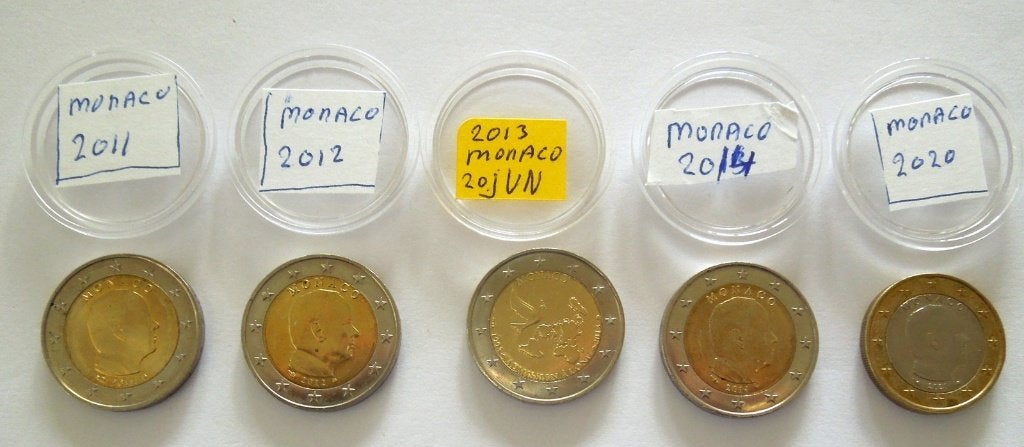 Euromunten MONACO., Postzegels en Munten, Munten | Europa | Euromunten, Ophalen, Monaco, 2 euro, Losse munt