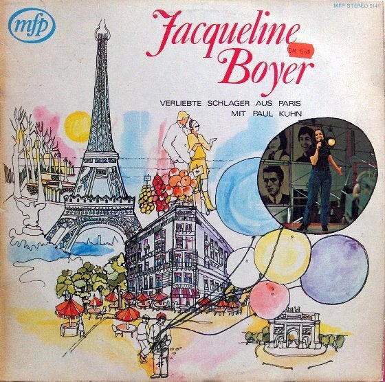 lp  Jacqueline Boyer ‎– Verliebte Schlager Aus Paris, Ophalen of Verzenden, Zo goed als nieuw, Overige formaten, Europees