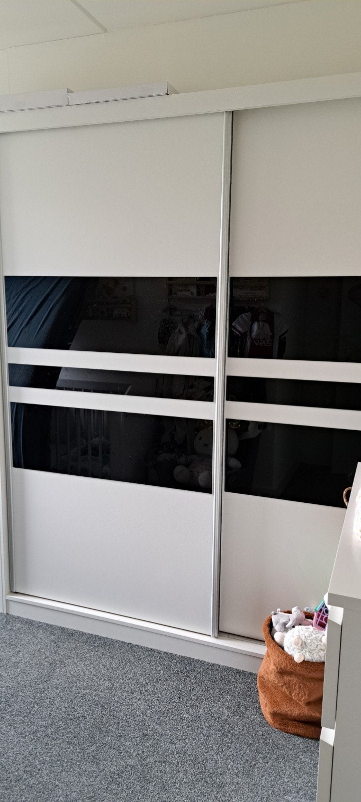 Dubbele inbouwkast, Ophalen, Gebruikt, Binnendeur, 200 tot 215 cm