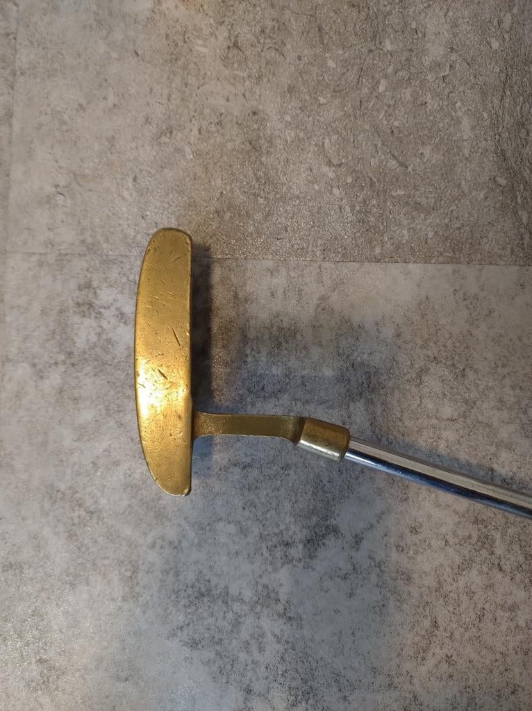 Vintage gouden Golf Putter - Klassiek Design, Ophalen of Verzenden, Gebruikt, Club, Overige merken