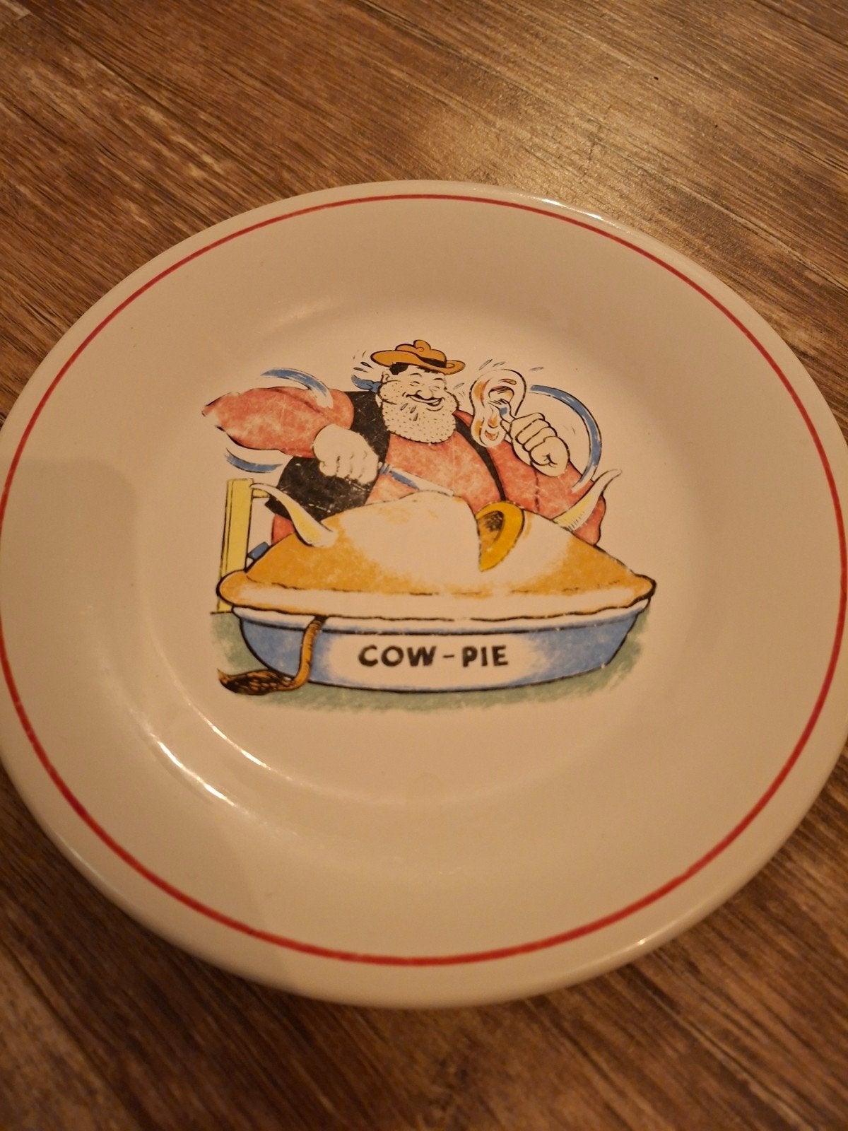 Vintage Hornsea Pottery Desperate Dan bord en kom, Antiek en Kunst, Ophalen