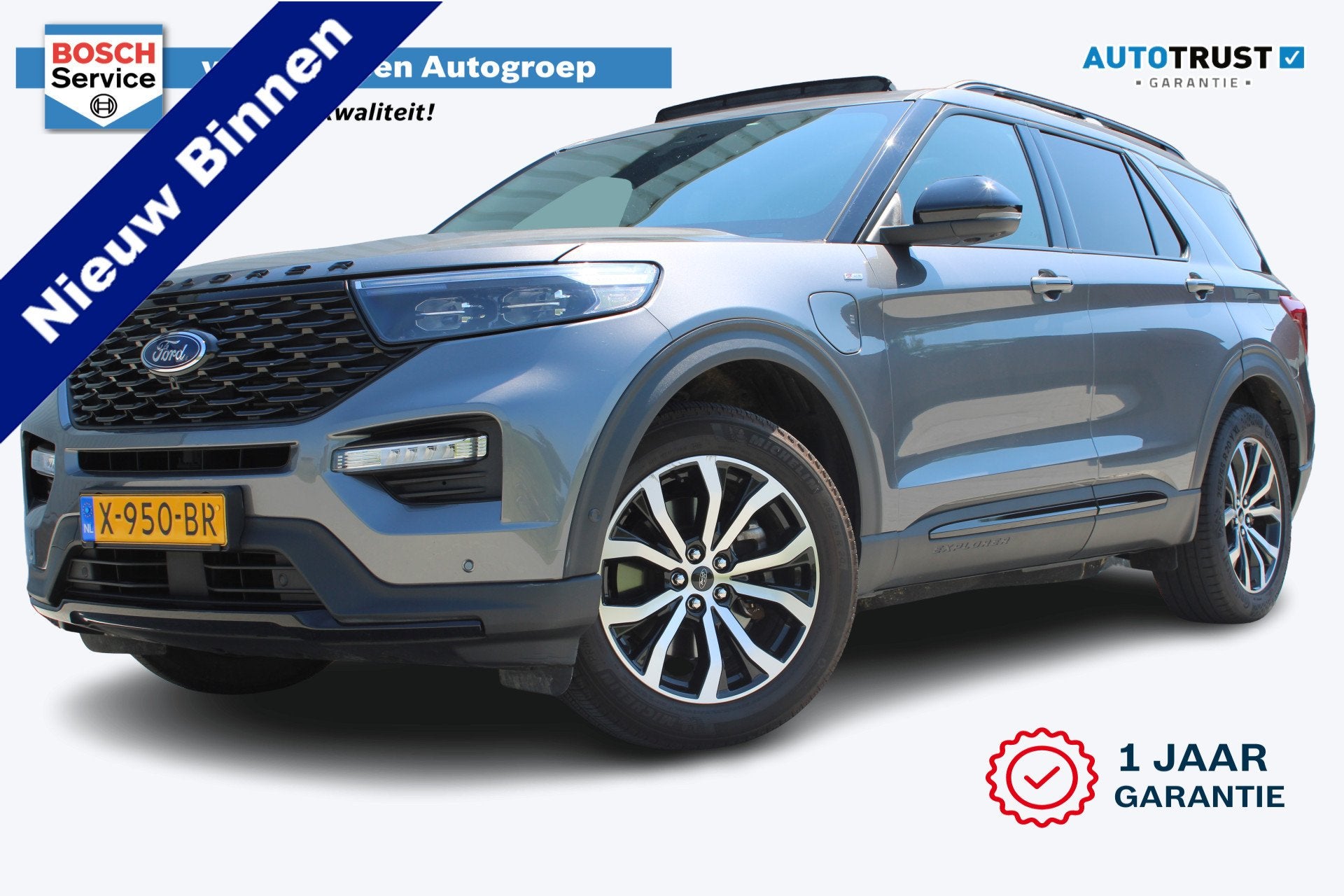 Ford Explorer 3.0 V6 EcoBoost PHEV ST-Line | Incl. 12 maande, 12 maanden, 2441 kg, Bedrijf, 2956 cc