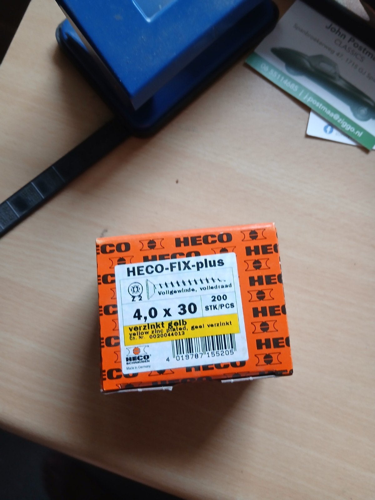 17 doosjes Heco-Fix-Plus schroeven 4.0 x 30 mm verzinkt, Ophalen of Verzenden, Nieuw, Minder dan 50 mm, Schroeven