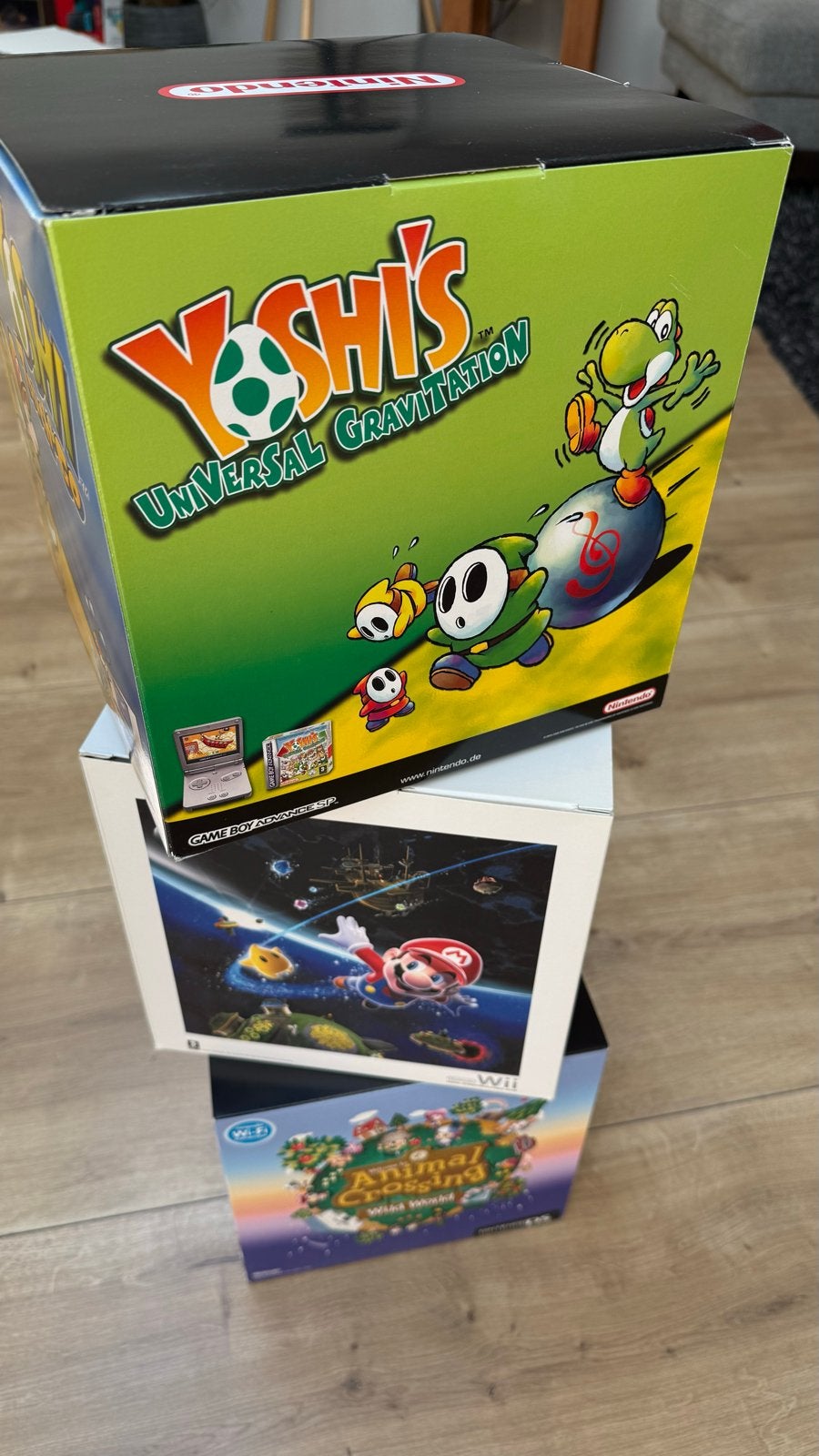 Nintendo Promo Cubes - Yoshi, Mario Galaxy, Animal Crossing, Ophalen of Verzenden, Gebruikt, Reclamebord