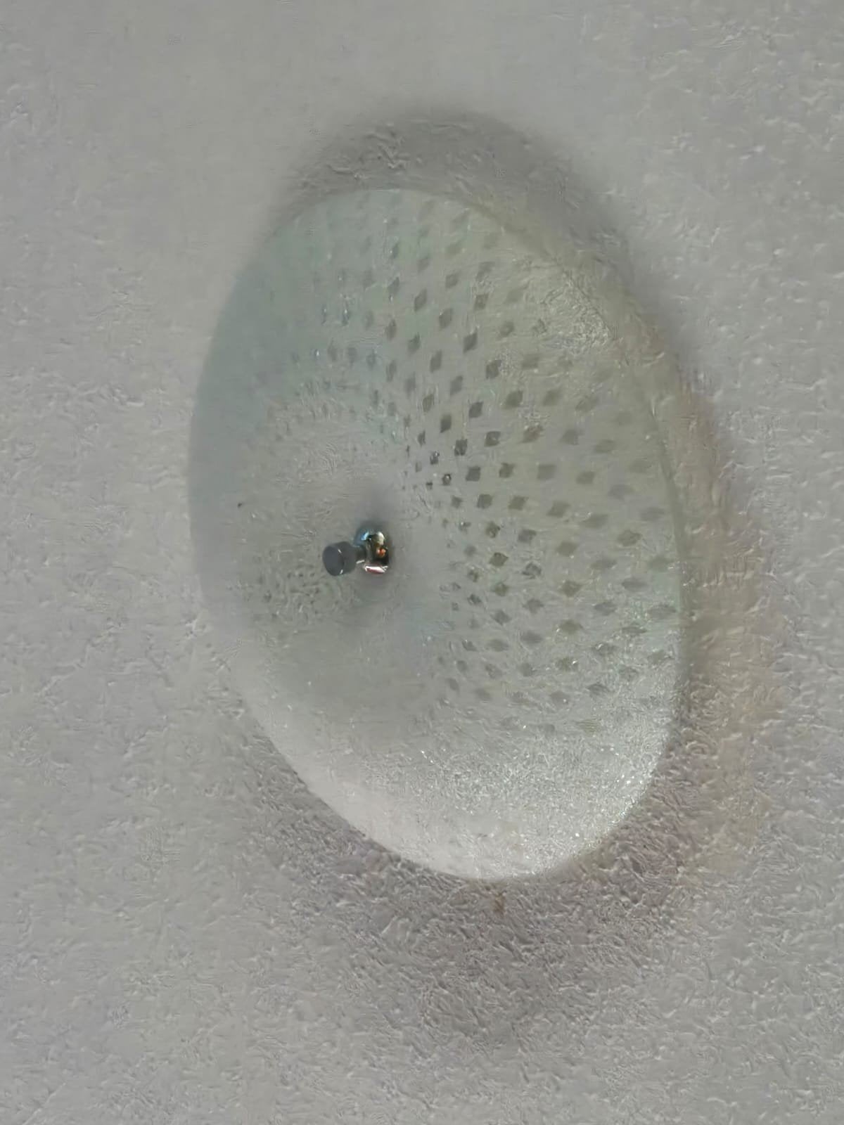 plafondlamp, Ophalen, Wit, Zo goed als nieuw, Glas