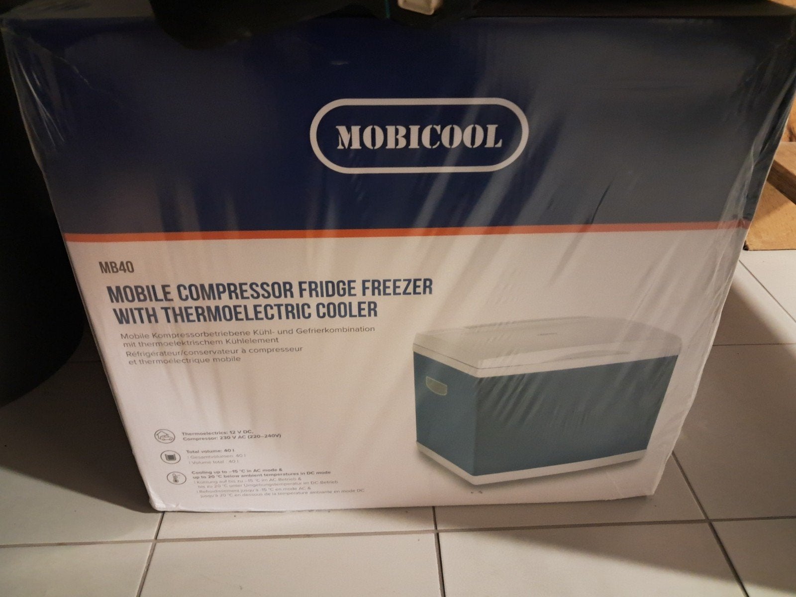 Mobicool MB40 Compressor Koelbox - 40L, Nieuw in doos, Caravans en Kamperen, Ophalen, Nieuw, Koelbox, Compressor