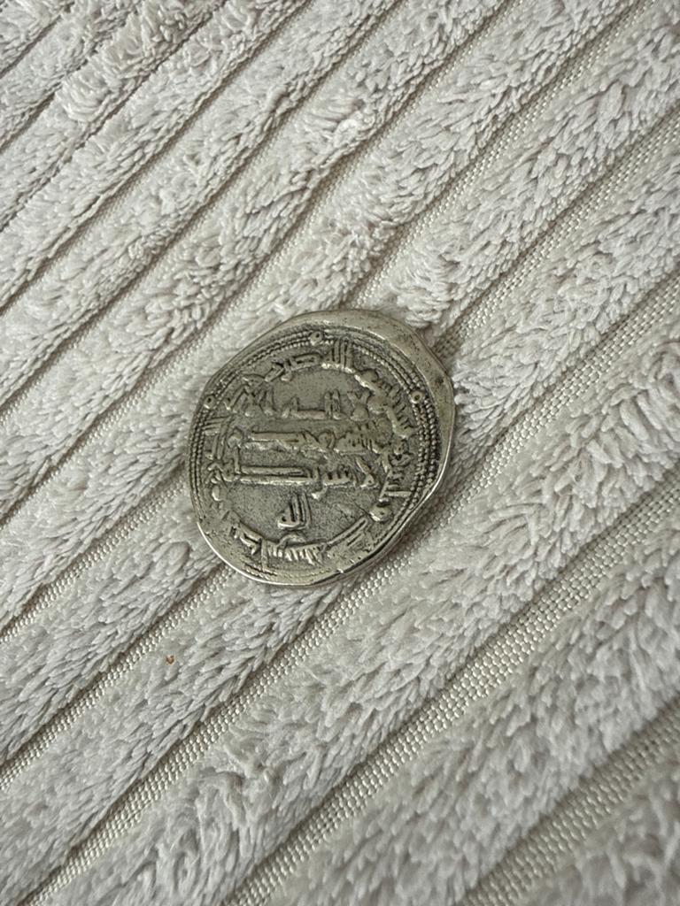 Oude Arabische Munt - Zilverkleurig, Ophalen of Verzenden, Midden-Oosten, Losse munt, Zilver
