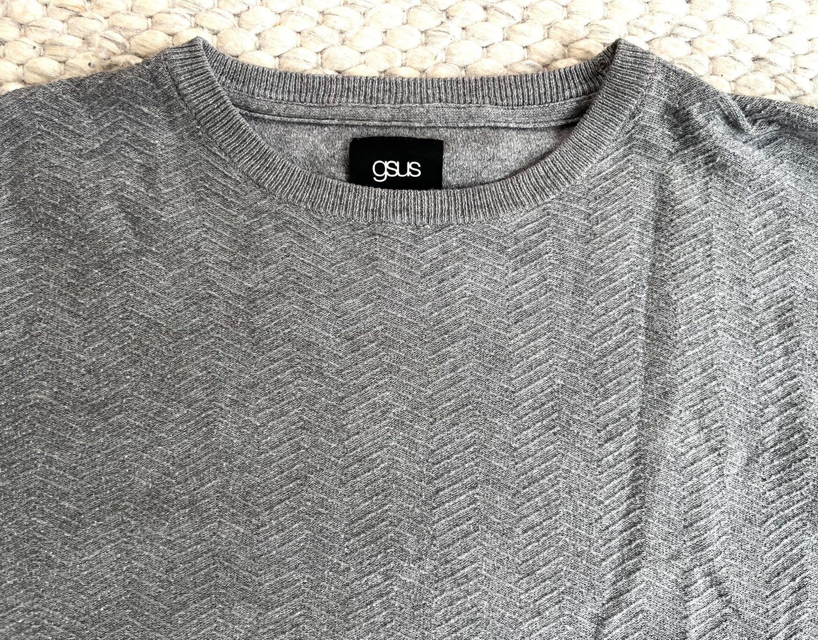 Gsus katoenen heren trui - Maat XL, Ophalen of Verzenden, Gedragen, Maat 56/58 (XL), Grijs