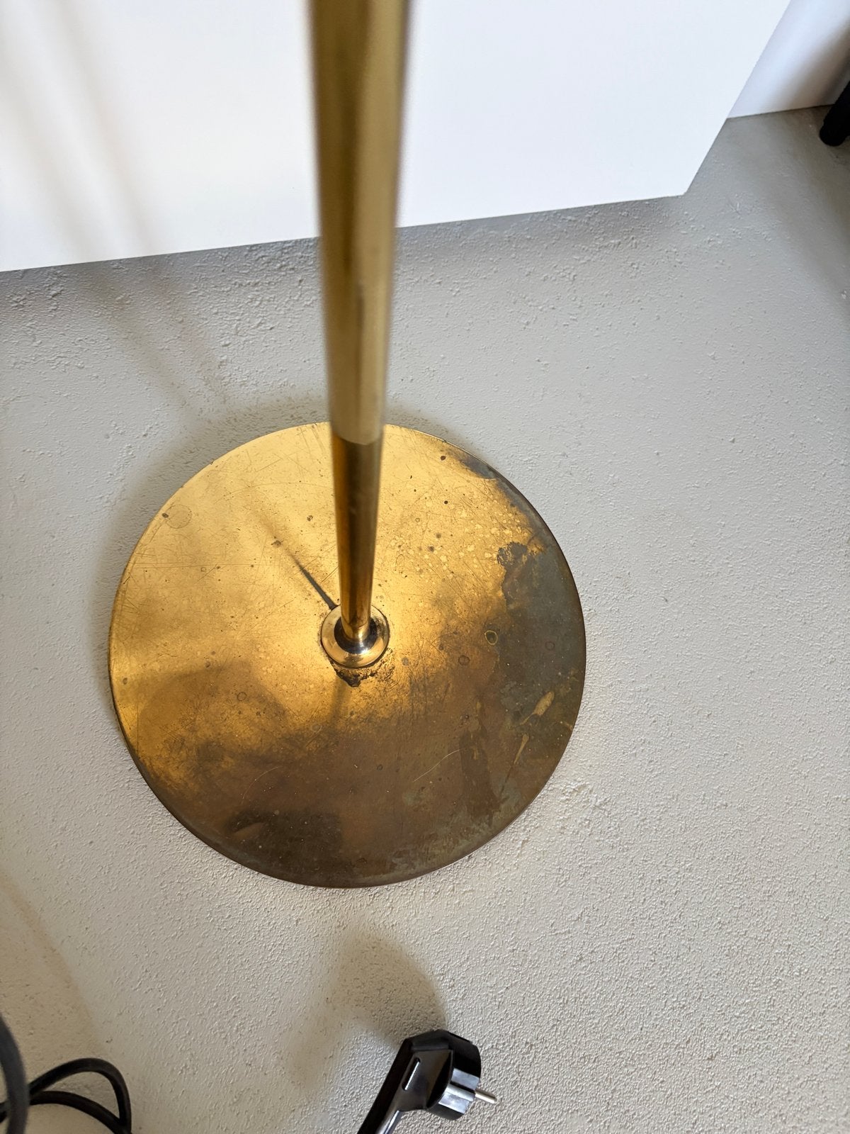 Vintage Messing vloerlamp Florian Schulz, Ophalen, Gebruikt, 150 tot 200 cm