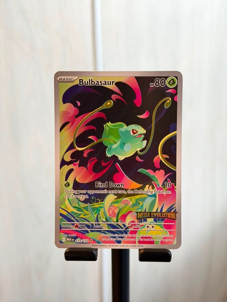 Bulbasaur STAMPED 133/132 Mega Evolution Promo NM, Verzenden, Nieuw, Losse kaart, Foil