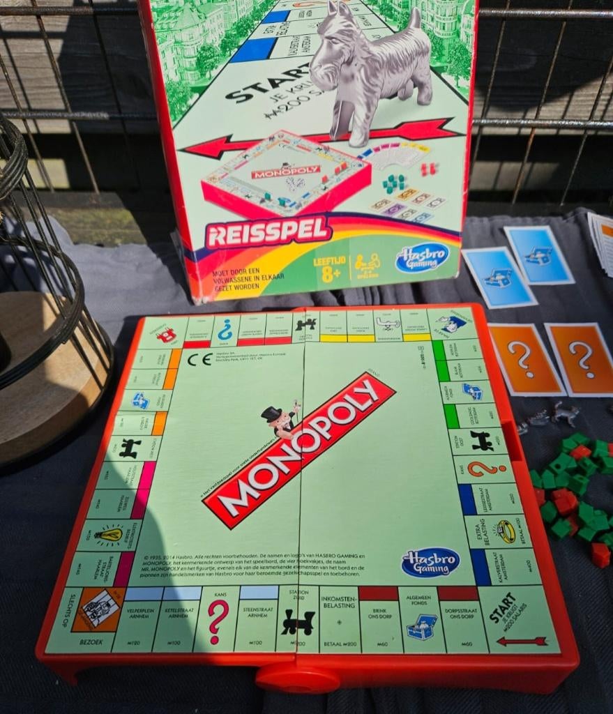 Reisspel Monopoly, Ophalen, Zo goed als nieuw, Reisspel, Drie of vier spelers
