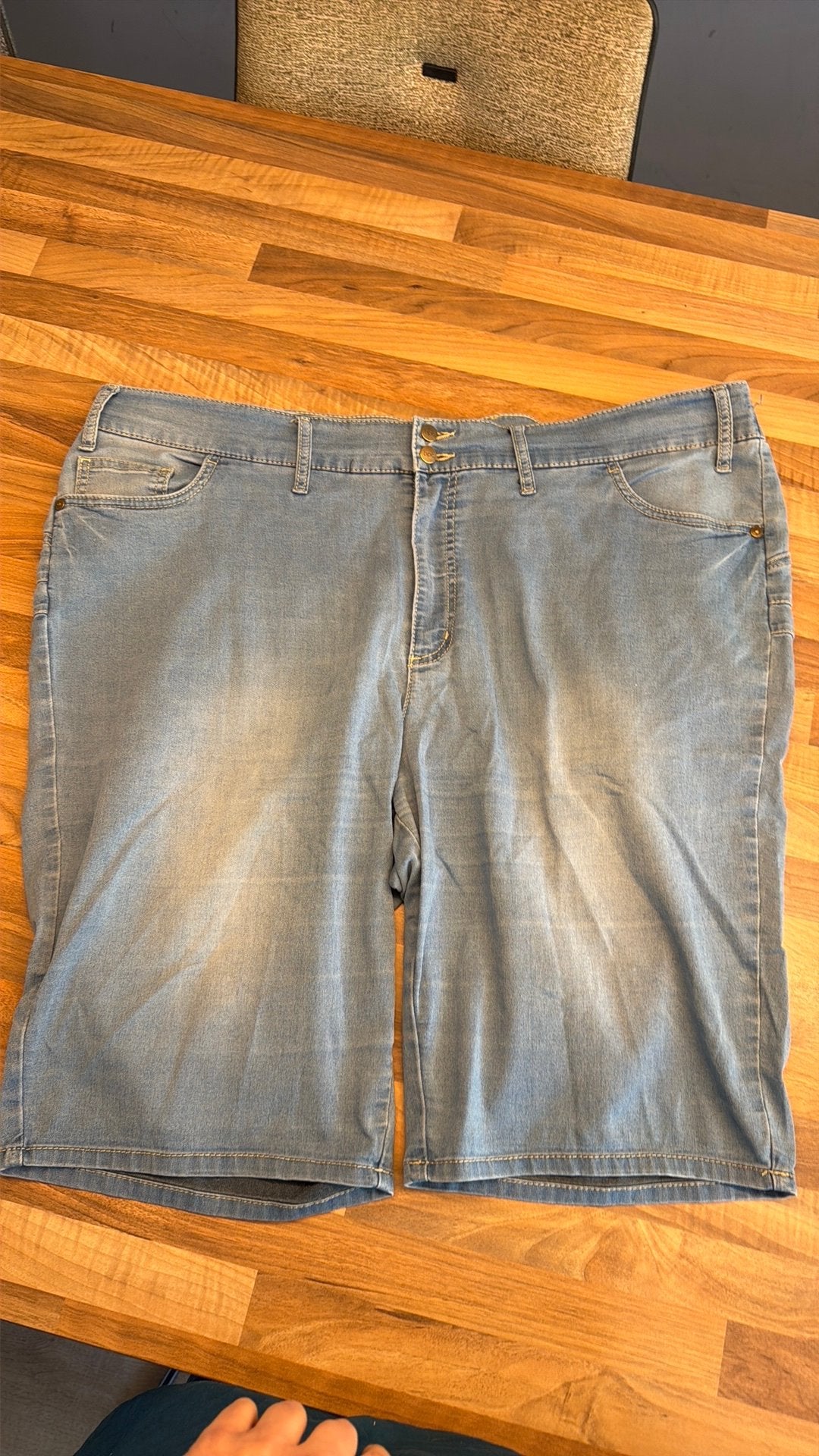 Dames jeans short, bpc, maat 52, Kleding | Heren, Ophalen of Verzenden, Gedragen, Blauw, Broek of Spijkerbroek