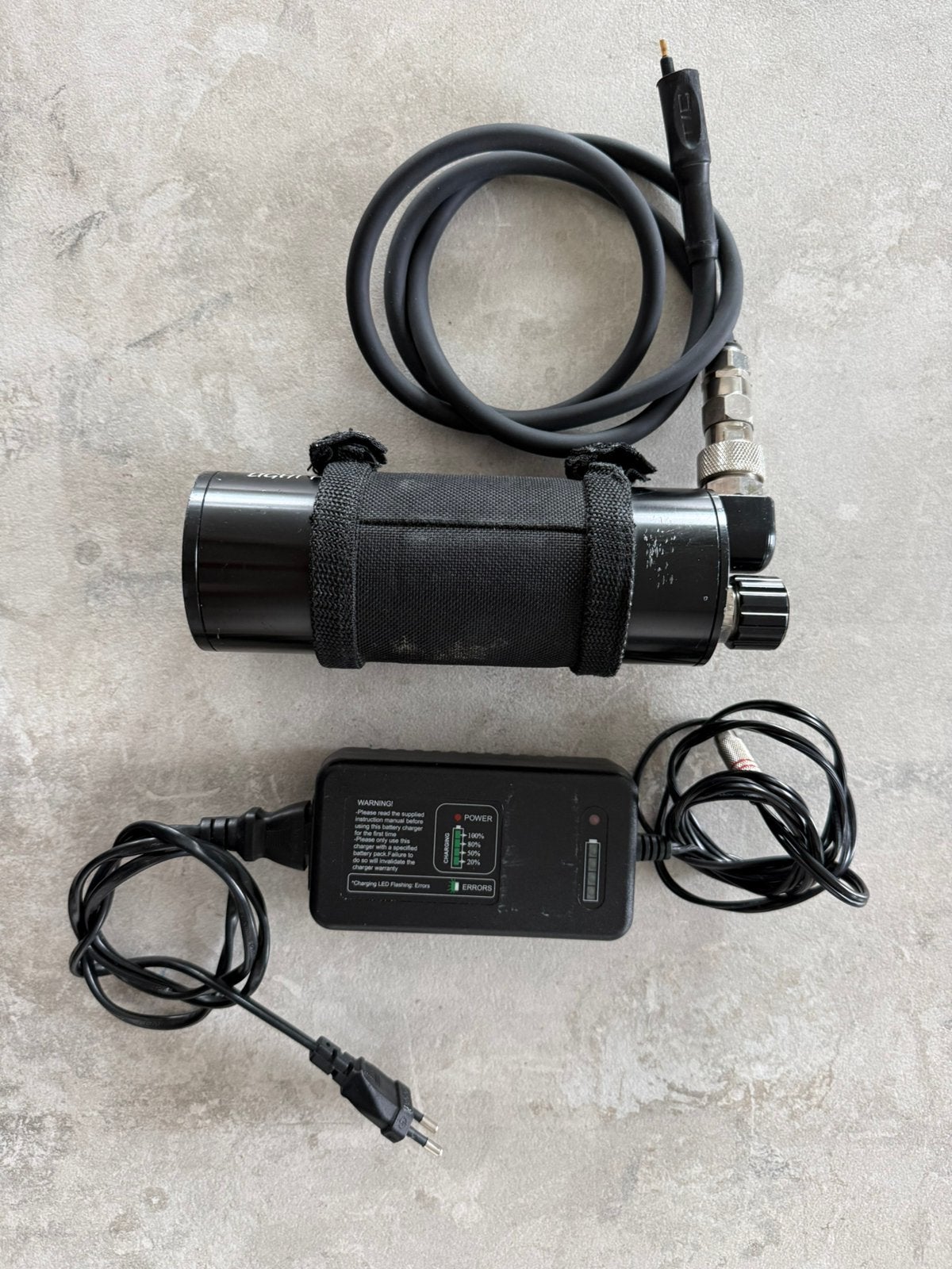 Sidemount duik accu LIGHT-FOR-ME voor duiklamp e/o, Ophalen, Gebruikt, Duiklamp