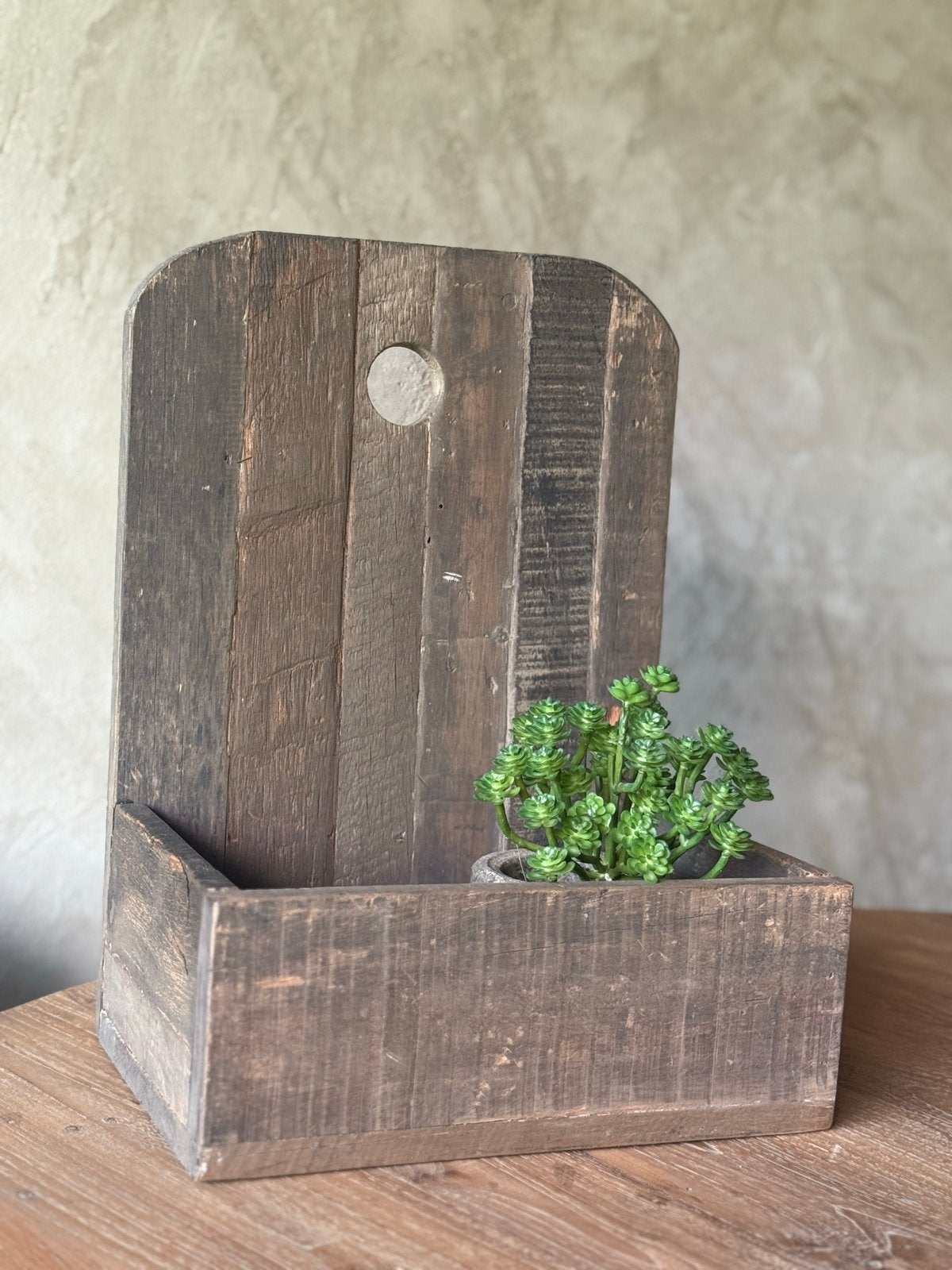 Oud houten wandrek van driftwood - 30x40x21 cm, Hout, Gebruikt, Ophalen of Verzenden, Landelijk