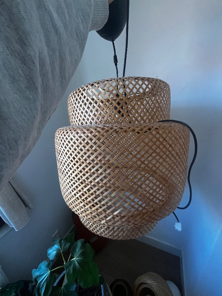 hang lamp ikea bamboe, Ophalen, Zo goed als nieuw