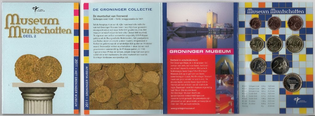 Museum Muntschatten Deel 2 - Groninger Museum 2011, Verzenden, Koningin Beatrix, Euro's, Setje