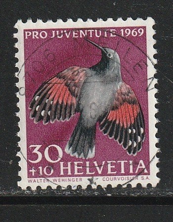 Zwitserland 1969 - Pro Juventute Vogels, Ophalen, Gestempeld