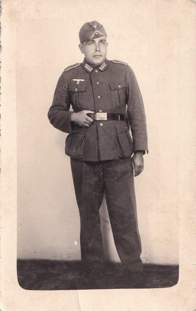 WO2 Foto – Wehrmacht Soldaat (Studio Portret, Foto, Ophalen of Verzenden, Zo goed als nieuw, Voor 1940