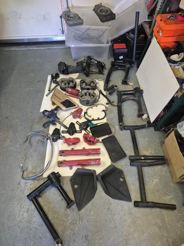 Diverse Moto Guzzi onderdelen - Motorfiets project, Motoren, Ophalen of Verzenden