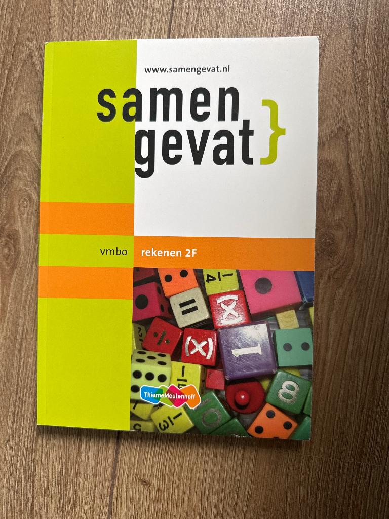 Samengevat vmbo rekenen 2f, N.C.Keemink, F.C. Luijbe, Ophalen of Verzenden, Zo goed als nieuw, MBO