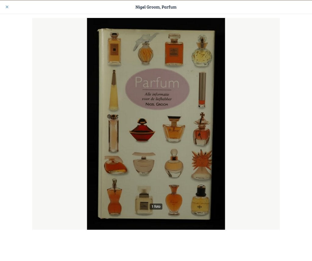 Nigel Groom,  Parfum, Ophalen of Verzenden, Gelezen, Make-up en Cosmetica, Nigel Groom,