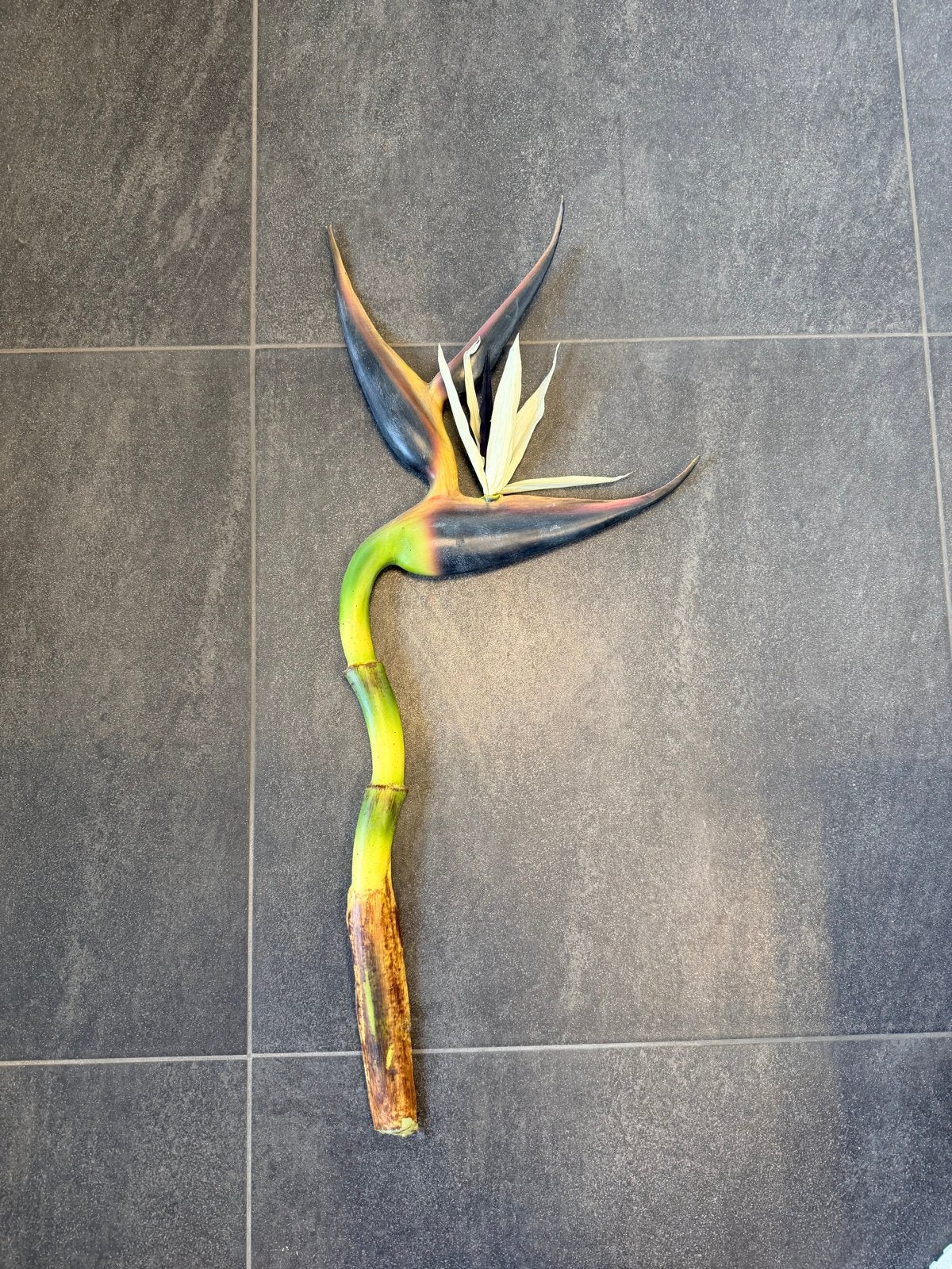 Kunstbloem Strelitzia 80 cm - Zo goed als nieuw, Huis en Inrichting, Woonaccessoires | Kunstplanten en Kunstbloemen, Binnen, Kunstbloem