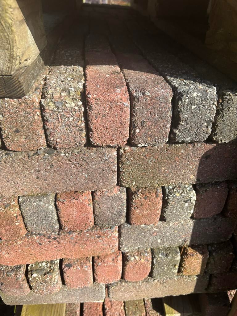 Gratis sierbestrating, Tuin en Terras, Ophalen, Gebruikt, Klinkers, 10 m² of meer