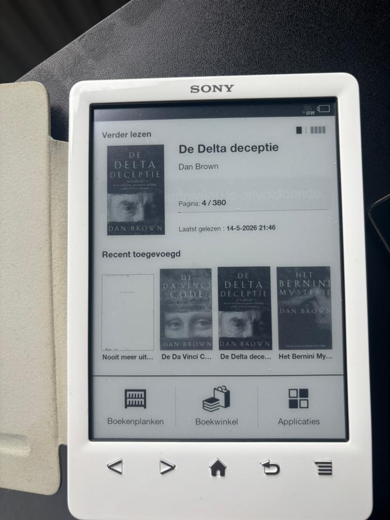 Sony PRS-T2/WC E-reader Wi-Fi Model Reader White, Ophalen of Verzenden