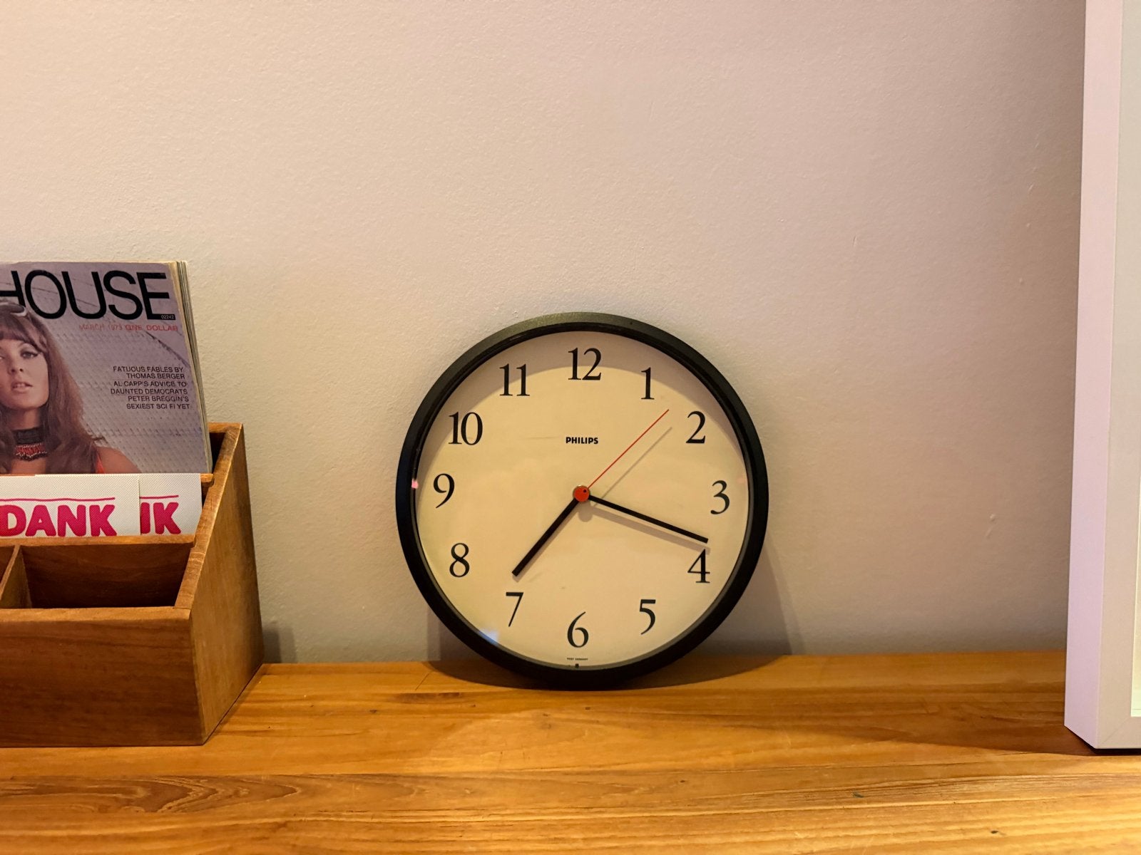 Vintage Philips Klok - Retro Wandklok, Antiek en Kunst, Ophalen of Verzenden
