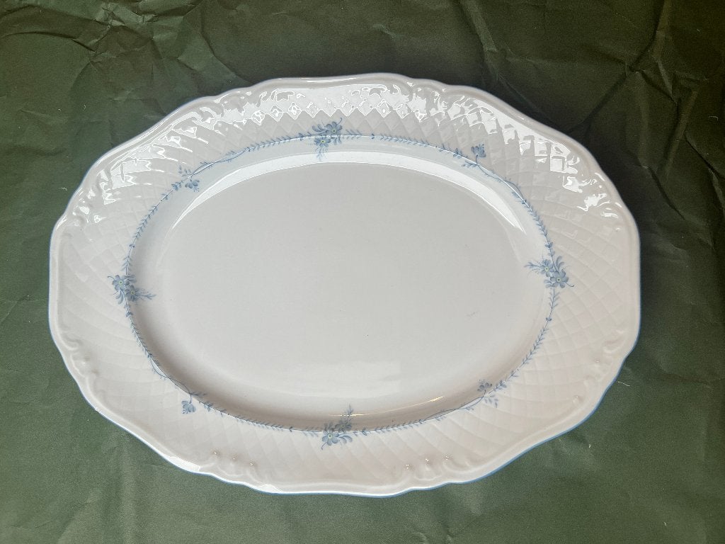 Vintage Eschenbach Bavaria serveerschaal, blauw decor, Huis en Inrichting, Gebruikt, Klassiek, Ophalen of Verzenden, Schaal of Schalen