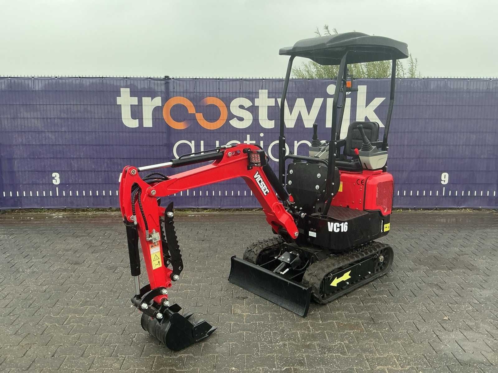 2026 Vicsec VC16 Kubota Minigraafmachine (ongebruikt), Graafmachine
