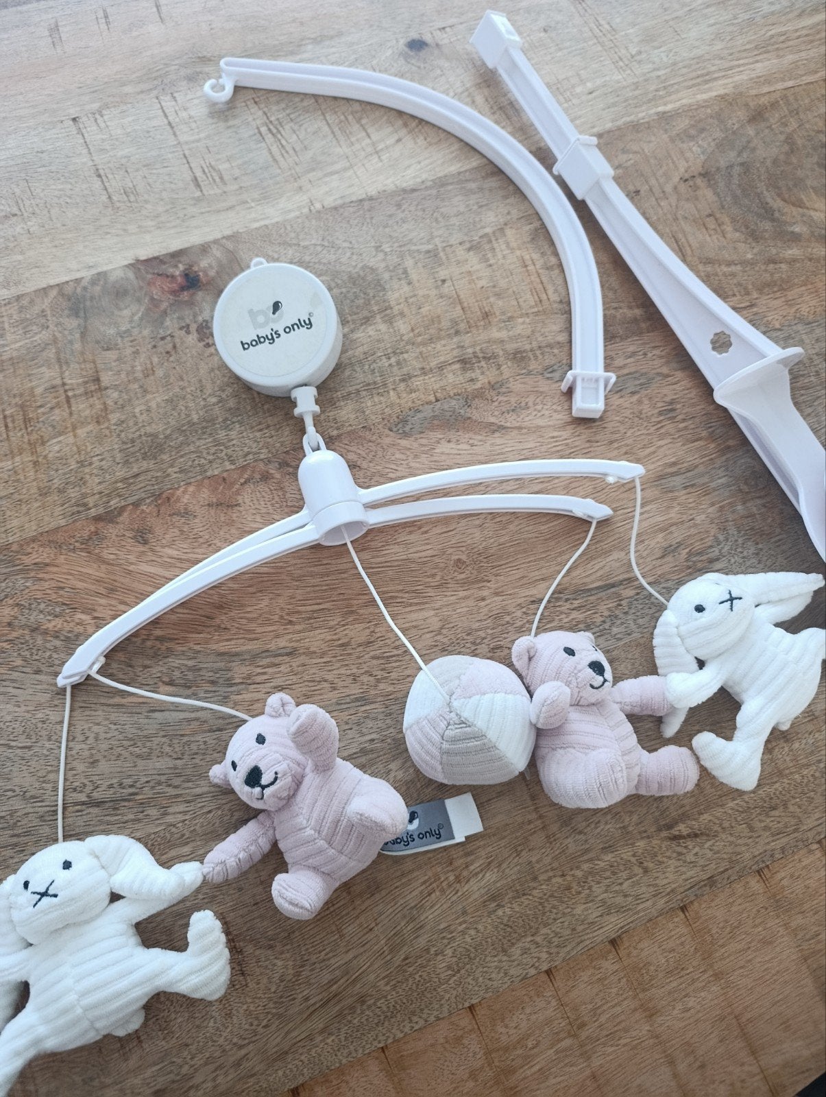 Muziekmobiel Baby's Only met knuffels, Ophalen of Verzenden, Gebruikt, Mobiel, Met geluid