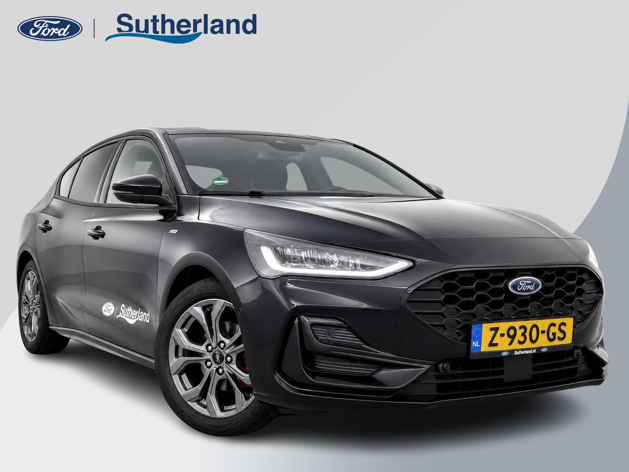 Ford Focus 1.0 EcoBoost Hybrid ST Line X 155pk Automaat | Ad, Auto's, Stof, Gebruikt, Zwart, Origineel Nederlands