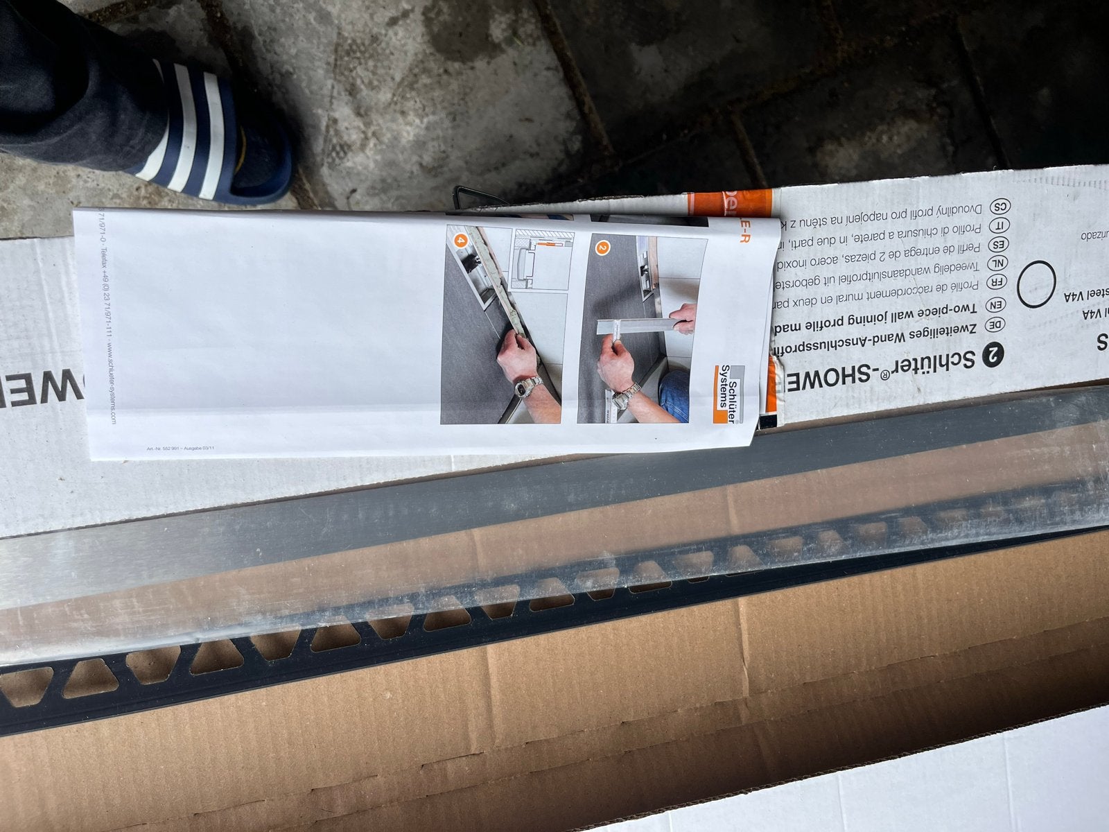 Schlüter-SHOWER Zweiteiliges Wand-Anschlussprofiel, Overige typen, Nieuw, Minder dan 5 m², Overige materialen