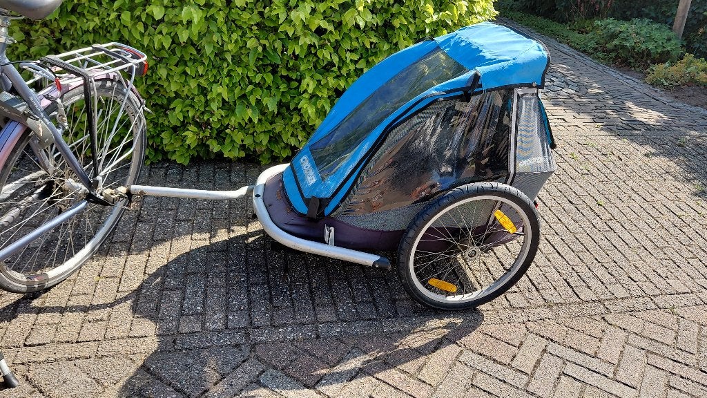 Fietskar Croozer kid for 1 met wandel en jogger kit, Ophalen, Gebruikt, Kinderkar, Croozer