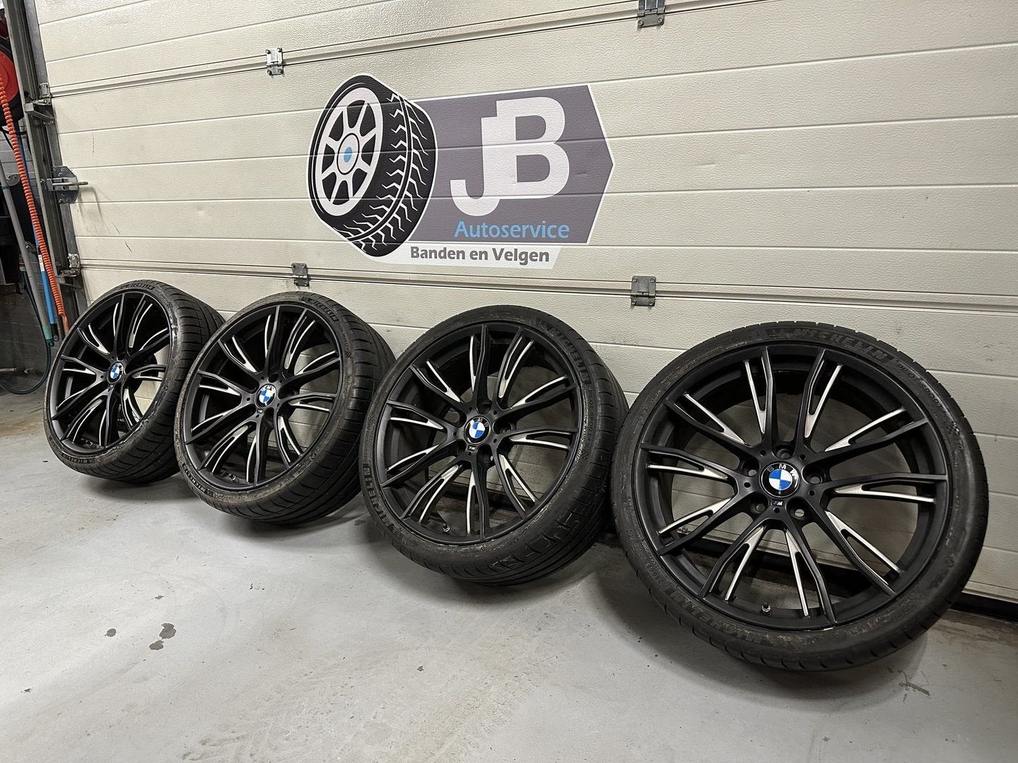 20inch Originele BMW 624M Style Breedset Velgen ZGN Michelin, Gebruikt, -, -, Banden en Velgen