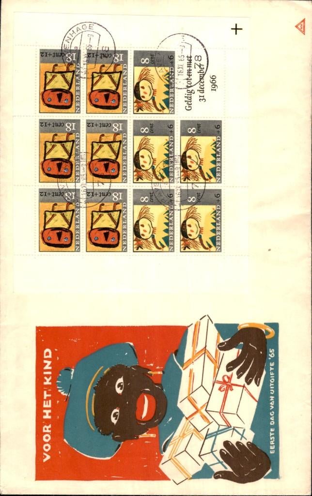 Voor het Kind - Blok - FDC - 1965, Verzenden, Envelop