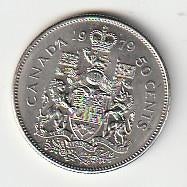 50  cent  1979  Canada. km. 75.3, Ophalen of Verzenden, Noord-Amerika, Losse munt