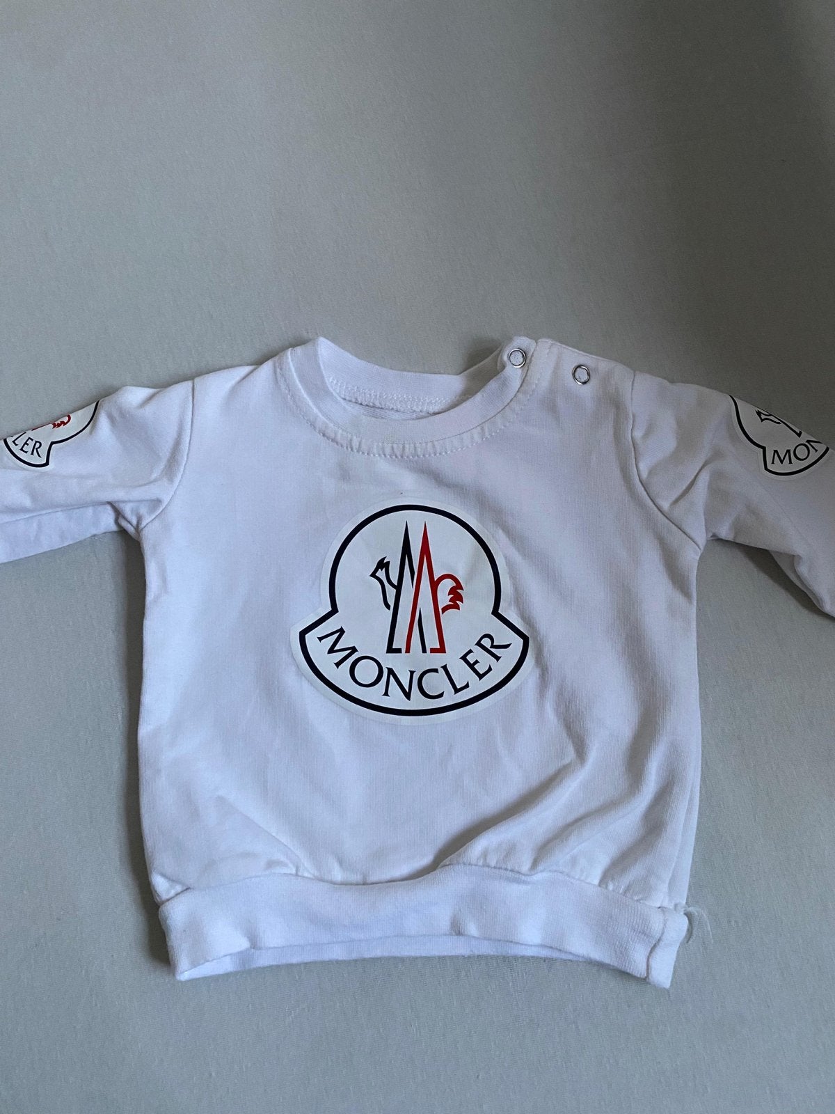 Moncler truitje en bodywarmer set voor baby's, Ophalen of Verzenden, Zo goed als nieuw, Jongetje of Meisje