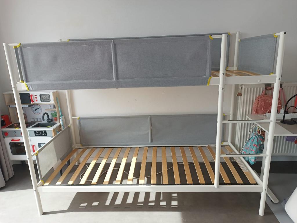Ikea stapelbed, Ophalen, 90 cm, 160 tot 180 cm, Tweepersoons