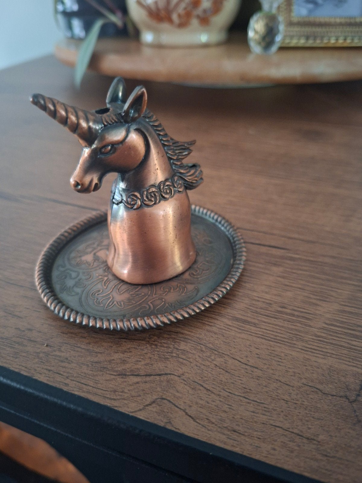 Vintage Jaren '60 Eenhoorn Paard Aansteker - Koperkleurig, Ophalen