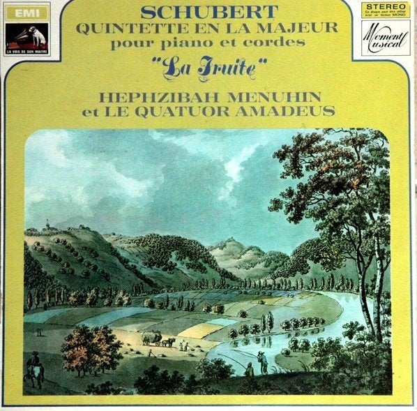 LP - SCHUBERT - Hephzibah Menuhin, piano, Kamermuziek, Inclusief binnenhoes, Ophalen of Verzenden, Zo goed als nieuw