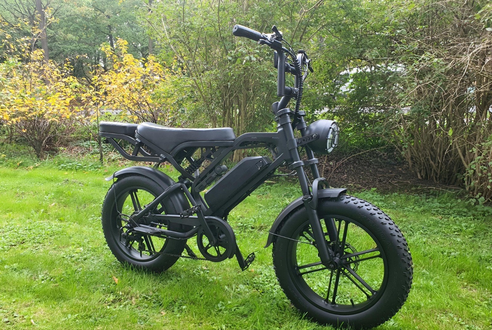 V20 Fatbike met achterzitje en slot, altijd binnen gestaan, Zo goed als nieuw, 59 cm of meer, 50 km per accu of meer, Ophalen