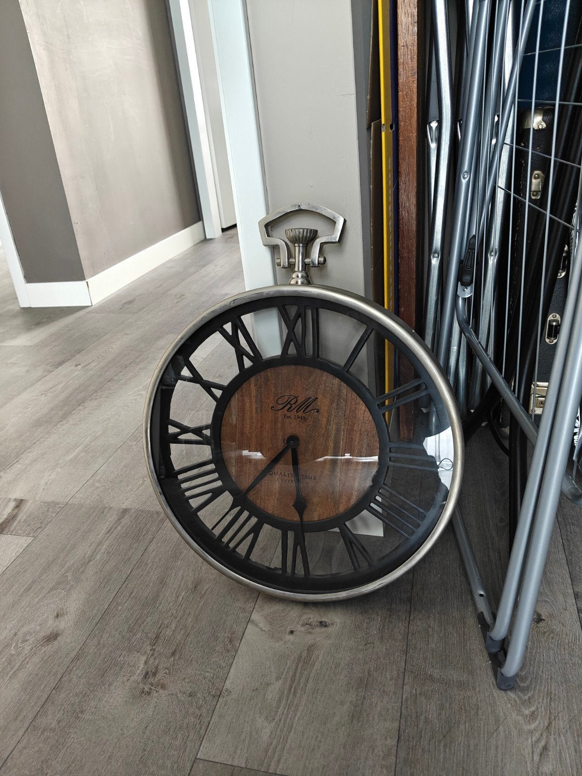 Riviera Maison klok, Huis en Inrichting, Woonaccessoires | Klokken, Ophalen, Zo goed als nieuw, Wandklok