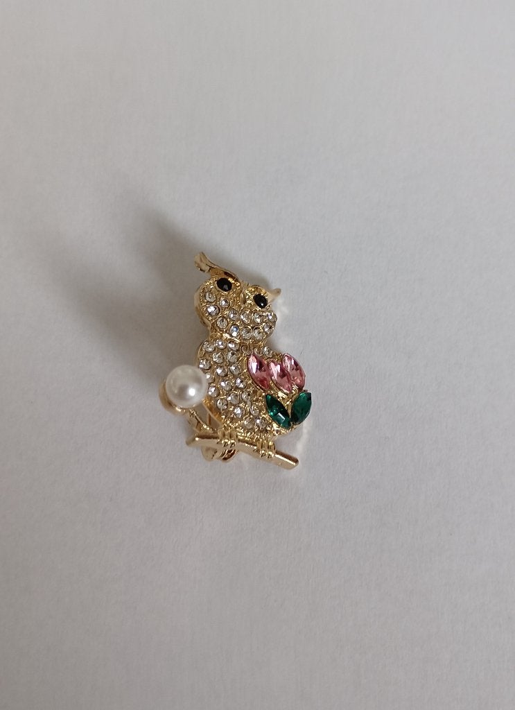 Uiltje broche, Sieraden, Tassen en Uiterlijk, Broches, Overige materialen, Overige kleuren, Minder dan 4 cm, Nieuw
