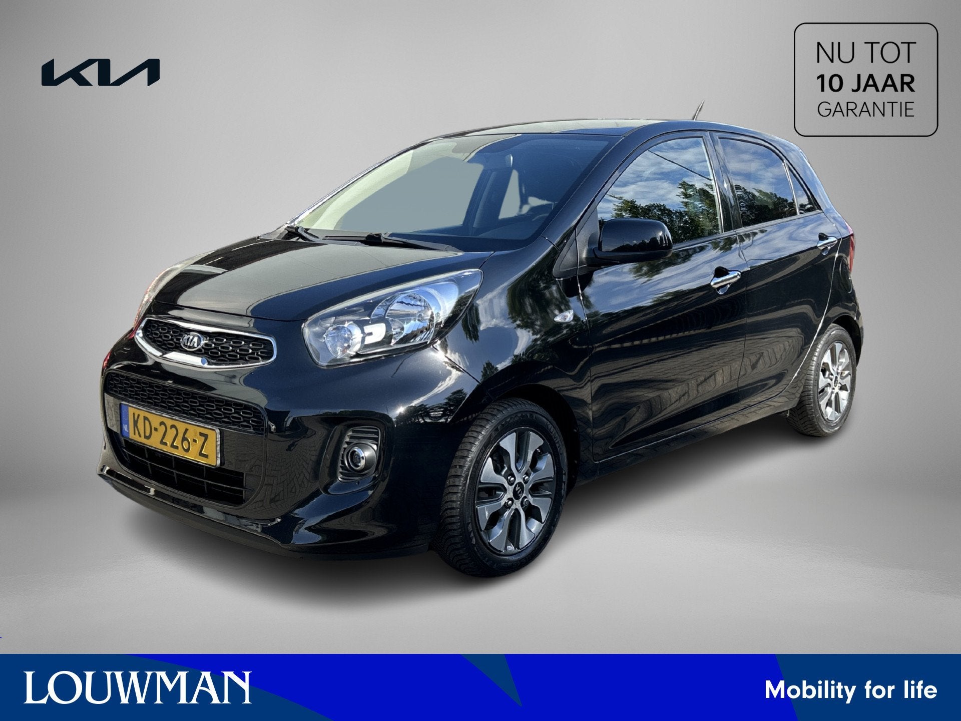 Kia Picanto 1.0 CVVT ComfortPlusLine Navigator (bj 2016), 12 maanden, Stof, Gebruikt, 4 stoelen